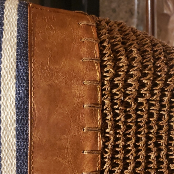 Summer beach vibe purse blue and brown - Picture 5 of 11